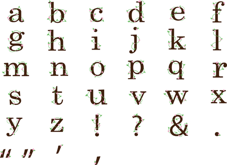 Flower lowercase Flower lowercase