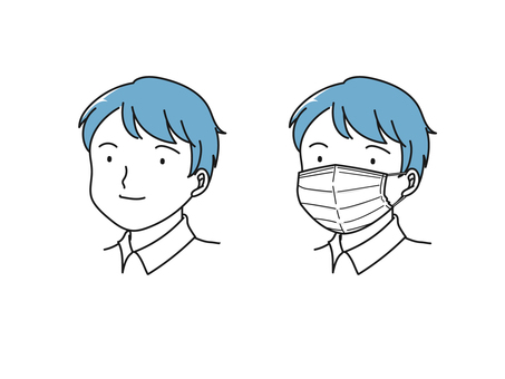 Comparison of people with and without masks Comparison of people with and without masks