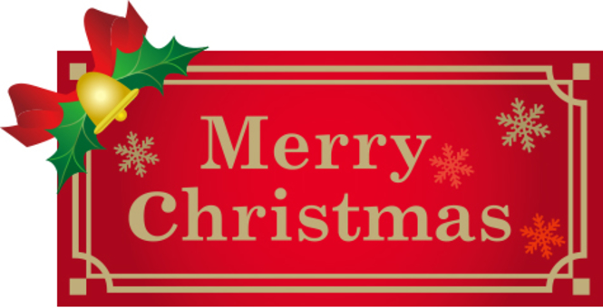 Christmas character label Christmas character label