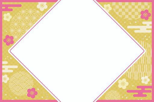 类似于丸フレーム和風梅 2 レッド 的免费剪贴画illustac