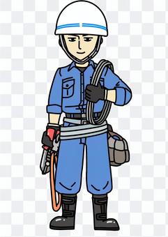 Electric construction worker Electric construction worker
