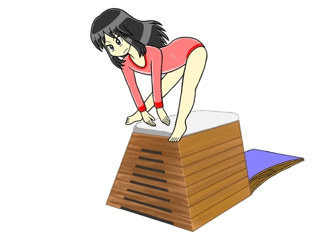 Girl jumping in the vaulting box Part 7 Girl jumping in the vaulting box Part 7