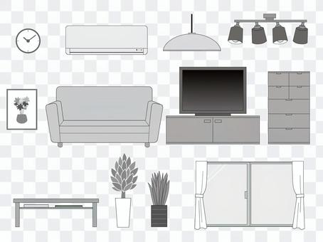 Living (monochrome) Living (monochrome)