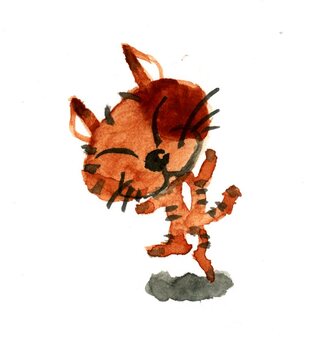Cat (cat) paint Cat (cat) paint
