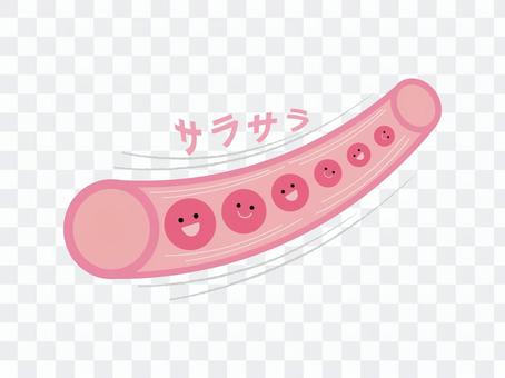 サラサラ血管のイラスト サラサラ血管のイラスト