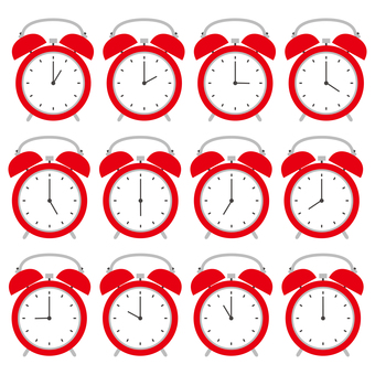 Alarm clock hourly set Alarm clock hourly set