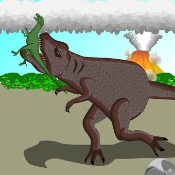 Dinosaur Tyrannosaurus Weak meat and strong food Dinosaur Tyrannosaurus Weak meat and strong food