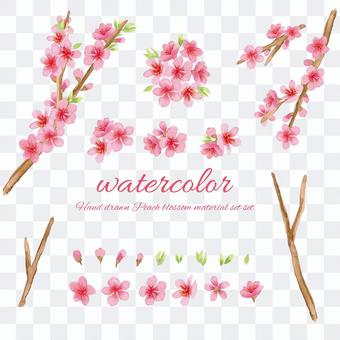 Peach blossom material set Peach blossom material set