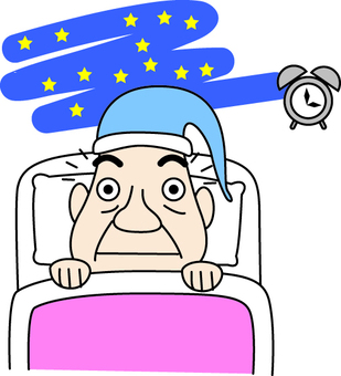 Sleepless old man Sleepless old man