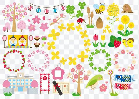 Spring various material SET Spring various material SET