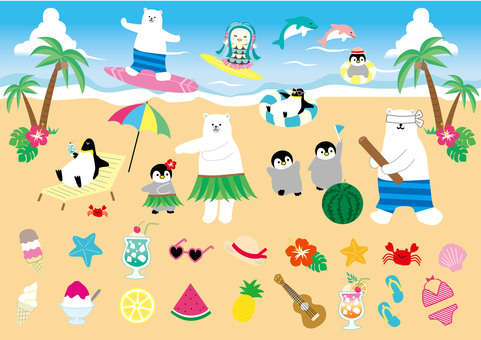 Summer material beach Summer material beach