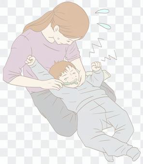 Children who dislike brushing their teeth (pastel) Children who dislike brushing their teeth (pastel)