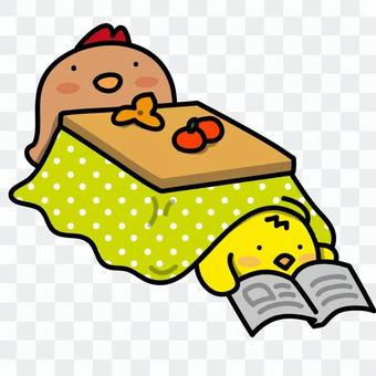 Parent-child of chicken: warm and weeping Parent-child of chicken: warm and weeping