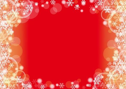 Snow crystal background (red and side) Snow crystal background (red and side)