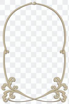 Art nouveau style frame fern Art nouveau style frame fern