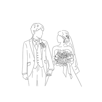 Wedding suit illustration Wedding suit illustration