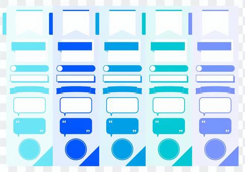 Business template blue Business template blue