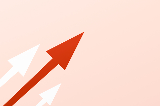 Three up arrows red Three up arrows red