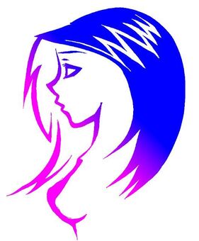 A woman with a profile A woman with a profile