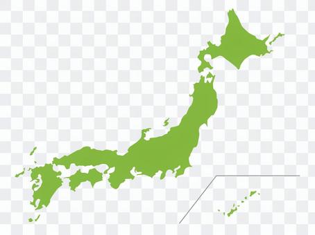 日本地图(一个连接) 日本地图(一个连接)