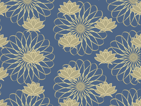 Floral gold lotus flower pattern Floral gold lotus flower pattern