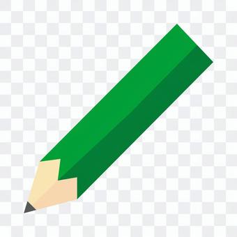 Green pencil icon illustration Green pencil icon illustration