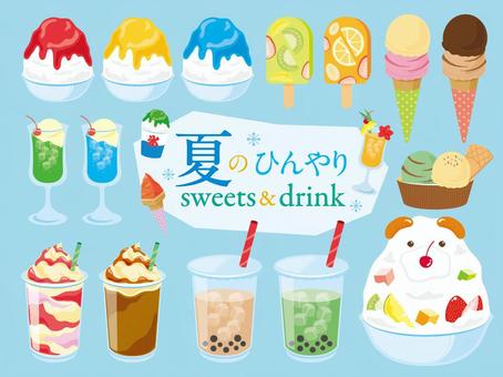 Summer cool sweets & drinks Summer cool sweets & drinks
