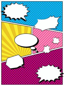 American comic style speech bubble material American comic style speech bubble material