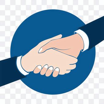 Handshake illustration Handshake illustration