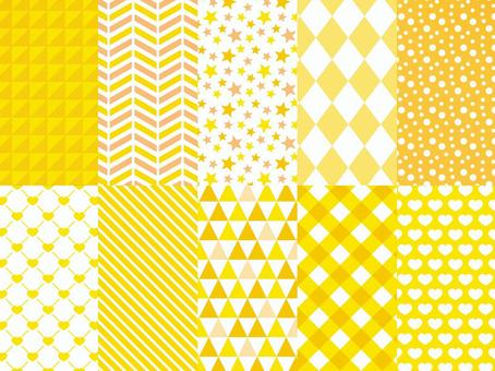 Girly seamless pattern (orange) Girly seamless pattern (orange)
