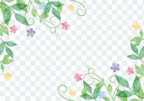 Vegetables and flowers _ Pastel _ frame Vegetables and flowers _ Pastel _ frame