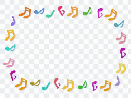 Music score frame Music score frame