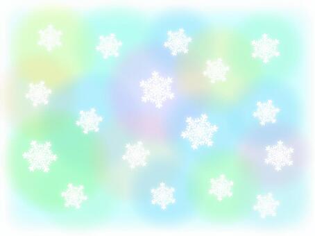 Pastel color background and snow crystal Pastel color background and snow crystal
