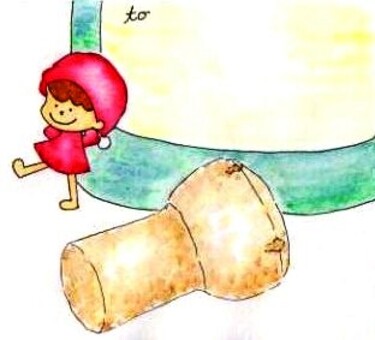 messagecard: Cork & bottle messagecard: Cork & bottle