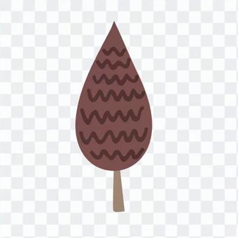 Scandinavian tree (brown, drop type) Scandinavian tree (brown, drop type)