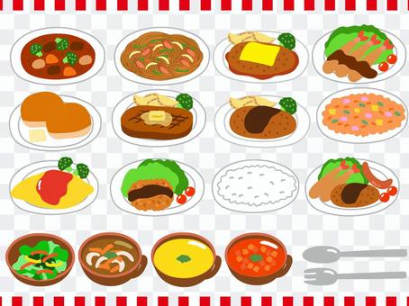Western food shop set Western food shop set