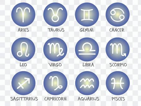 12 constellation symbol 12 constellation symbol
