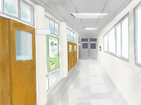 Loose school corridor landscape Loose school corridor landscape