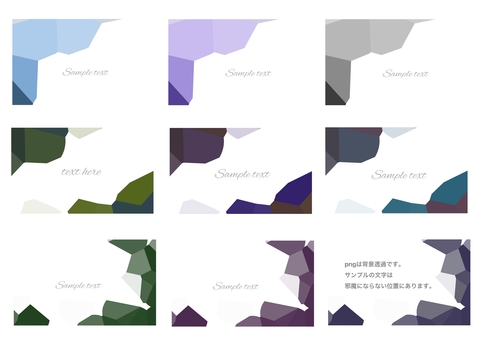 Point stroke simple design business card illustration set Point stroke simple design business card illustration set