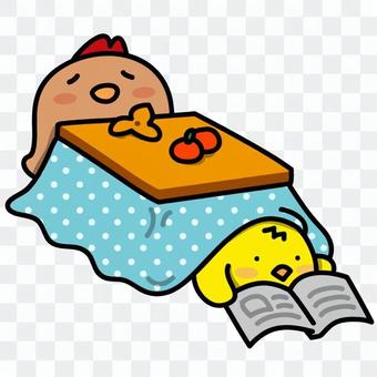 Parent-child of chicken: warm and weeping Parent-child of chicken: warm and weeping
