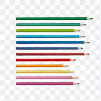 Colored pencil bar chart Colored pencil bar chart