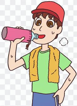 Hydration supplemented against heat stroke Hydration supplemented against heat stroke