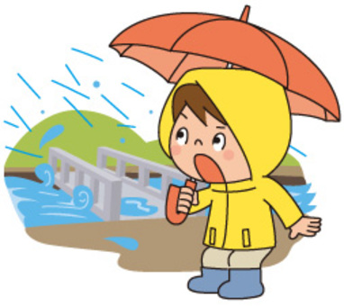 Heavy rain and bridges and people Heavy rain and bridges and people
