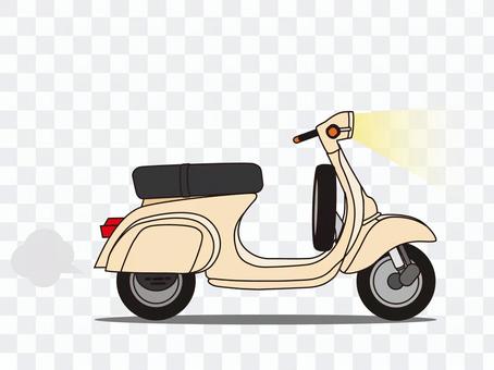Scooter (moped) beige Scooter (moped) beige