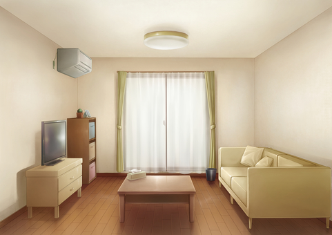 Living room background illustration Living room background illustration