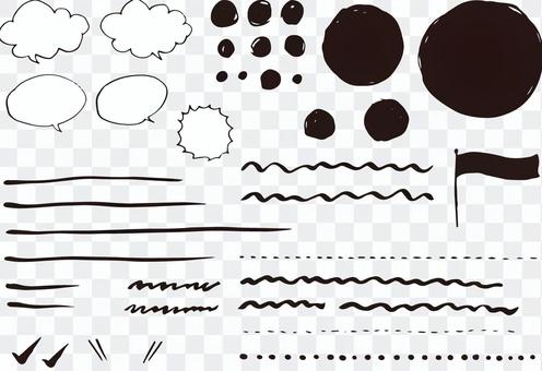 Handwritten material for handwriting Handwritten material for handwriting