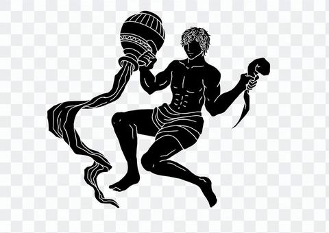 Aquarius silhouette Aquarius silhouette