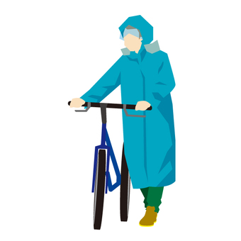 Bicycle on a rainy day Bicycle on a rainy day