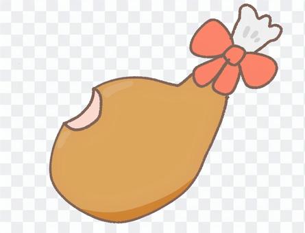 Christmas chicken half-eaten Christmas chicken half-eaten