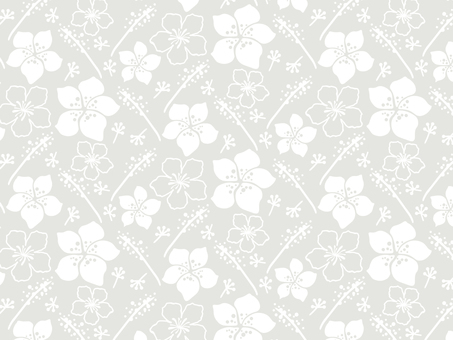 Modern floral pattern 11 white / gray background Modern floral pattern 11 white / gray background